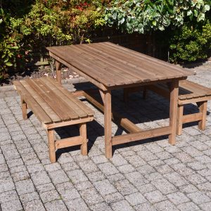 6FT Table Straight with 2 Forms