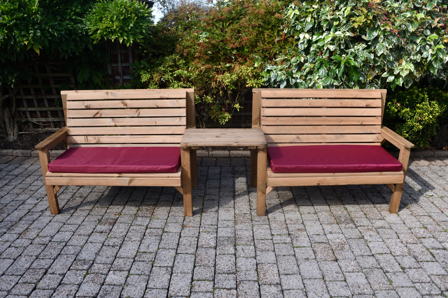 2 Benches and Straight Tray