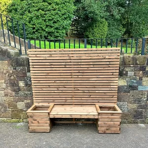 2 SEATER PLANTER WITH TRELLIS
