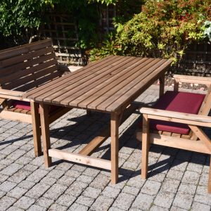 6 Ft Table Straight With 2 Benches